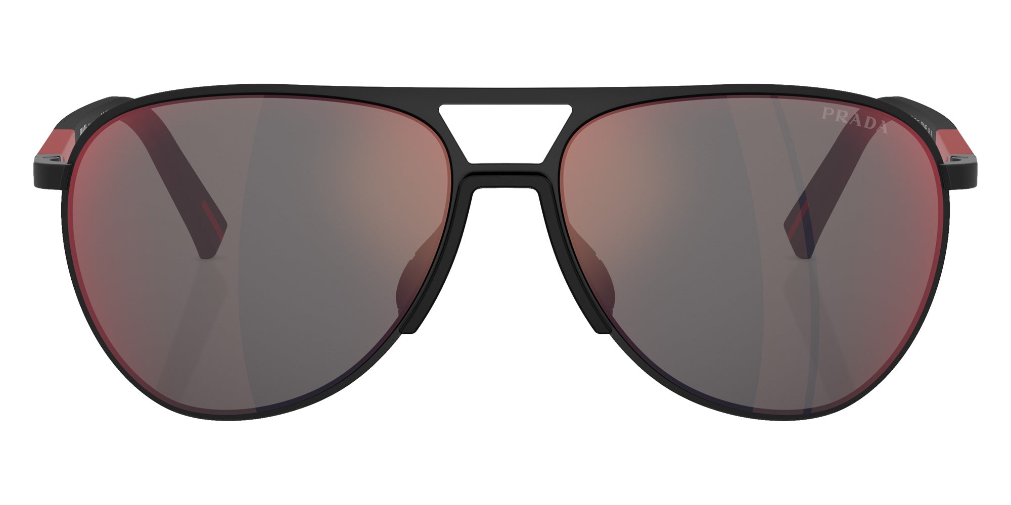 Prada Linea Rossa PS 53ZS DG008F 59 - Rubbered Black / Dark Gray Mirrored Blue/Red #id:ps53zsdg008f_s:100100