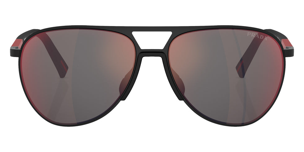 Prada Linea Rossa PS 53ZS DG008F 59 - Rubbered Black / Dark Gray Mirrored Blue/Red #id:ps53zsdg008f_s:100100