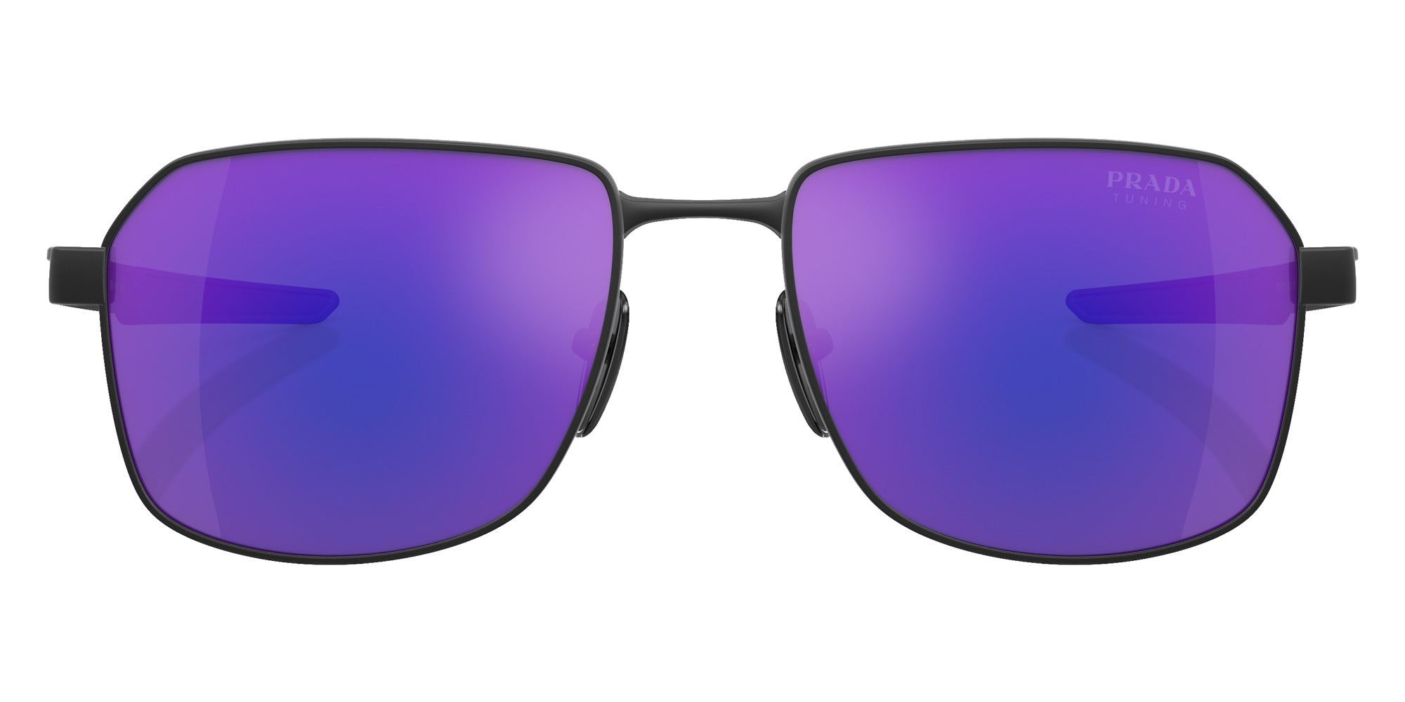 Prada Linea Rossa PS 54WS DG005U 57 - Black Rubber / Dark Blue Violet Mirrored #id:ps54wsdg005u_s:100100