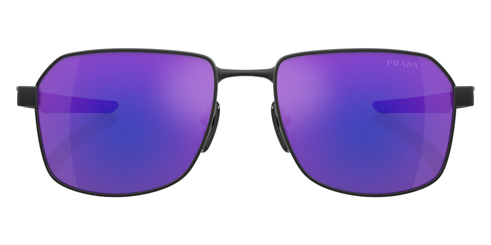 Prada Linea Rossa PS 54WS DG005U 57 - Black Rubber / Dark Blue Violet Mirrored #id:ps54wsdg005u_s:100100