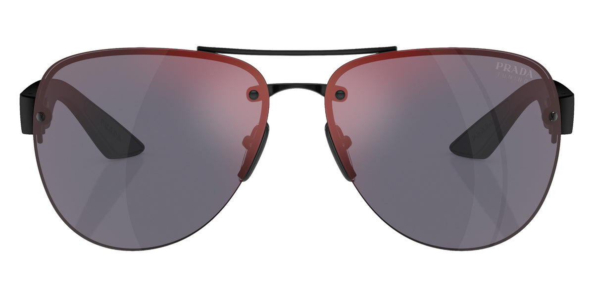 Prada Linea Rossa PS 55YS 1BO10A 64 - Matte Black / Dark Gray Mirrored #id:ps55ys1bo10a_s:100100