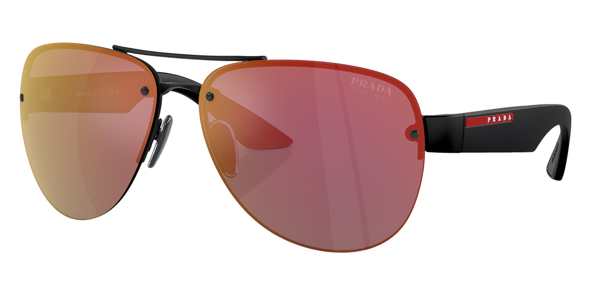 Prada Linea Rossa PS 55YS 1BO10A 64 - Matte Black / Dark Gray Mirrored #id:ps55ys1bo10a_s:100105