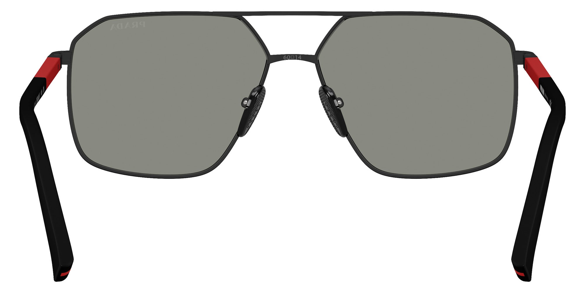 Prada Linea Rossa PS A50S DG008F 60 - Black Rubber / Dark Gray Mirrored Blue/Red #id:psa50sdg008f_s:102115