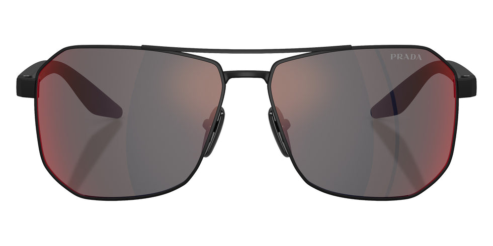 Prada Linea Rossa PS A53S DG008F 62 - Rubber Black / Dark Gray Mirrored Blue/Red #id:psa53sdg008f_s:102100