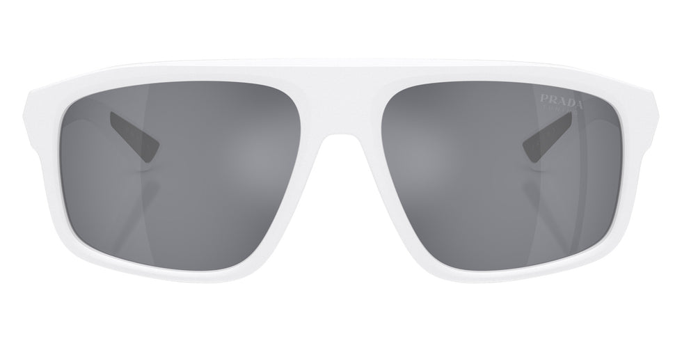 Prada Linea Rossa PS B02SF AAI40A 59 - Matte White / Light Blue Mirrored Silver #id:psb02sfaai40a_s:102100