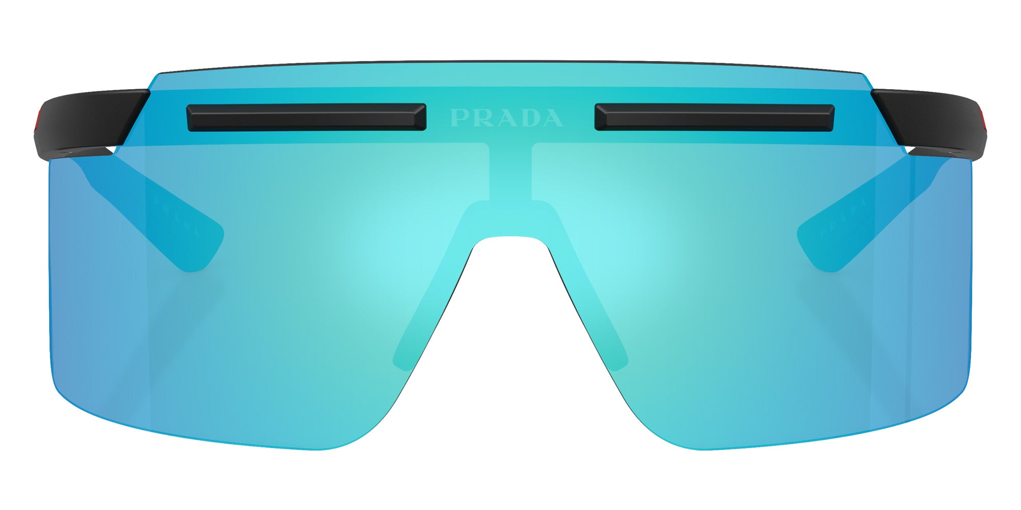 Prada Linea Rossa PS B06S 1BO08R 140 - Matte Black / Light Green Mirrored Blue #id:psb06s1bo08r_s:102100