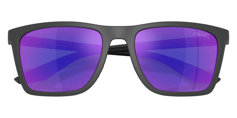 Prada Linea Rossa PS B08S UFK05U 56 - Rubber Gray / Dark Blue Mirrored Violet #id:psb08sufk05u_s:100120