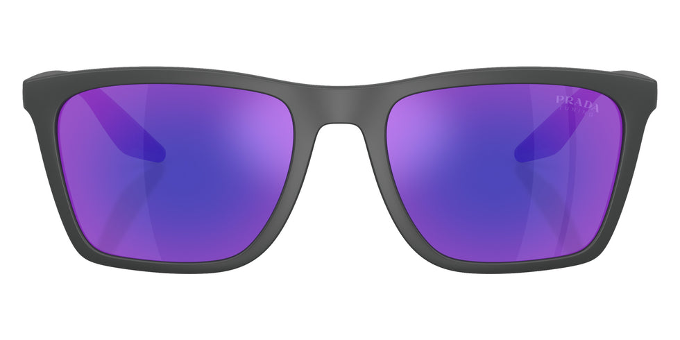 Prada Linea Rossa PS B08SF UFK05U 56 - Rubber Gray / Dark Blue Mirrored Violet #id:psb08sfufk05u_s:100100