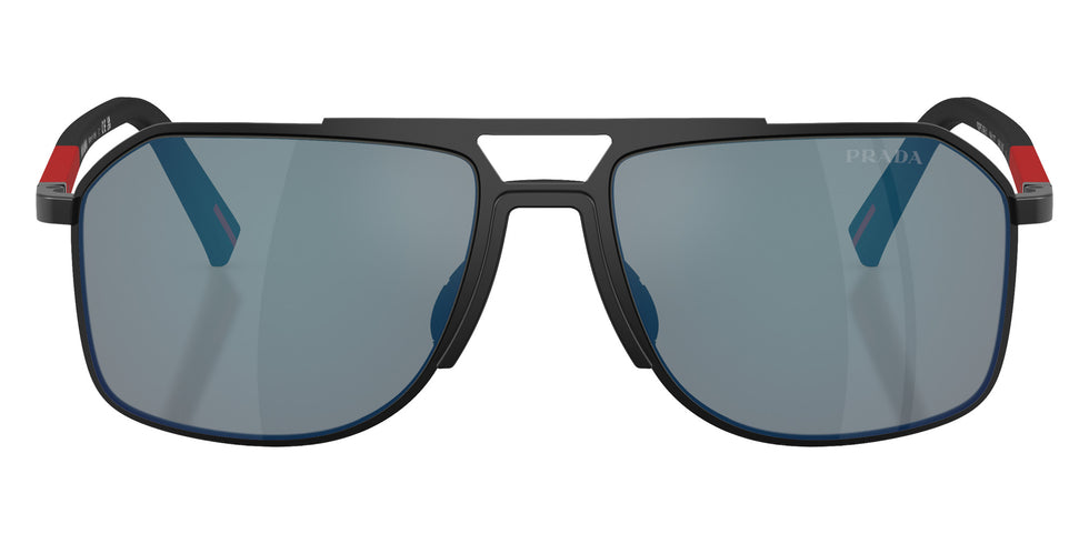 Prada Linea Rossa PS B51S 1BO08F 56 - Matte Black / Dark Gray Mirrored Blue/Red #id:psb51s1bo08f_s:100100