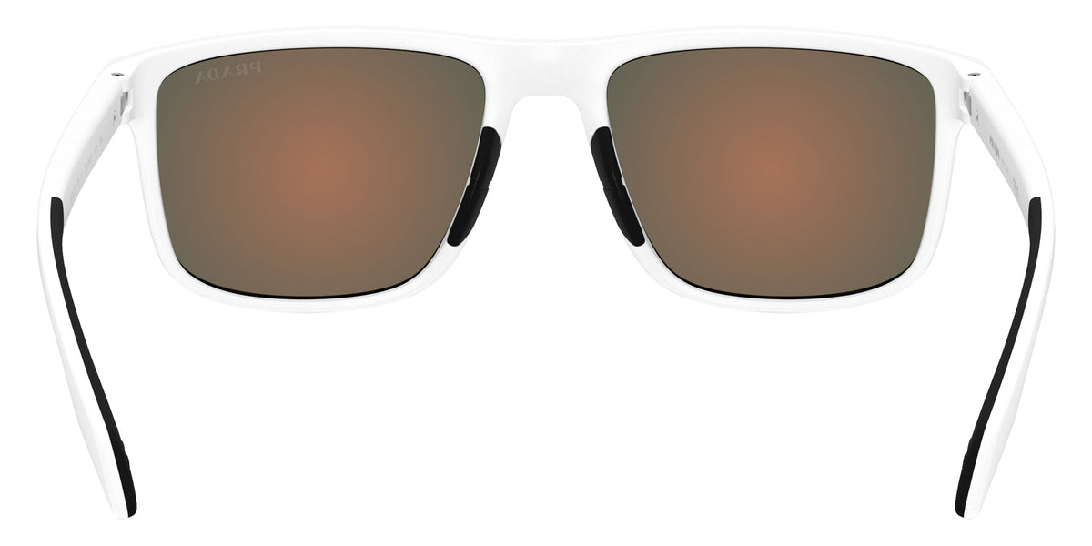 Prada Linea Rossa PS C01S 28U91D 55 - Matte White / Brown Mirrored Orange #id:psc01s28u91d_s:106115
