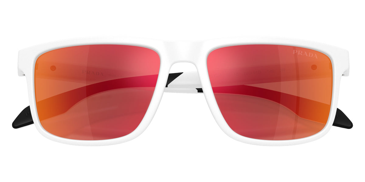 Prada Linea Rossa PS C01S 28U91D 55 - Matte White / Brown Mirrored Orange #id:psc01s28u91d_s:106120