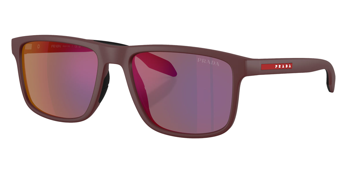 Prada Linea Rossa PS C01S 29U21E 55 - Matte Brown / Dark Gray Mirrored Red #id:psc01s29u21e_s:108105