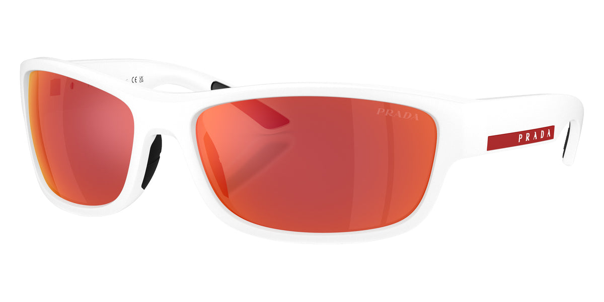 Prada Linea Rossa PS C04S AAI91D 65 - Matte White / Brown Mirrored Orange #id:psc04saai91d_s:106105