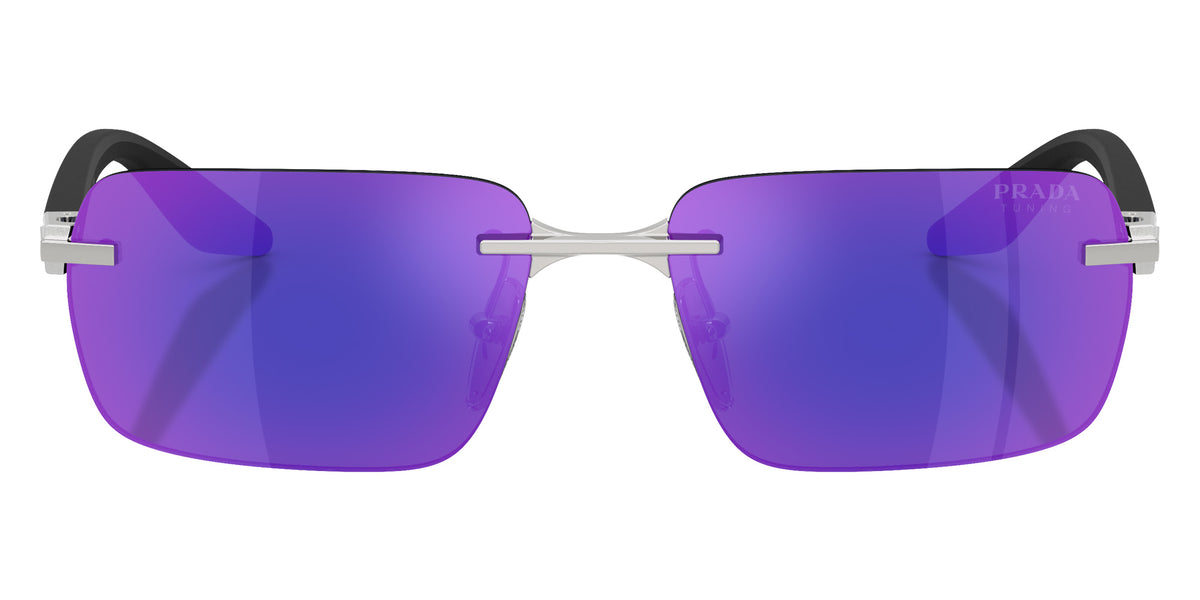 Prada Linea Rossa PS C52S 1BC05U 57 - Silver / Dark Blue Mirrored Violet Tuning #id:psc52s1bc05u_s:102100