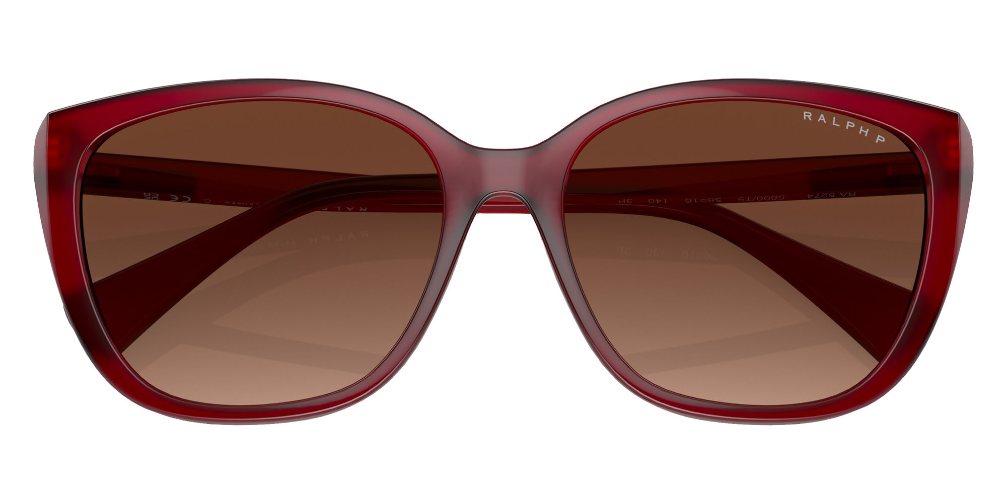 RALPH LAUREN RA5274 5800T5 56 - Transparent Bordeaux / Polarized Light Brown Gradient #id:ra52745800t5_s:100120