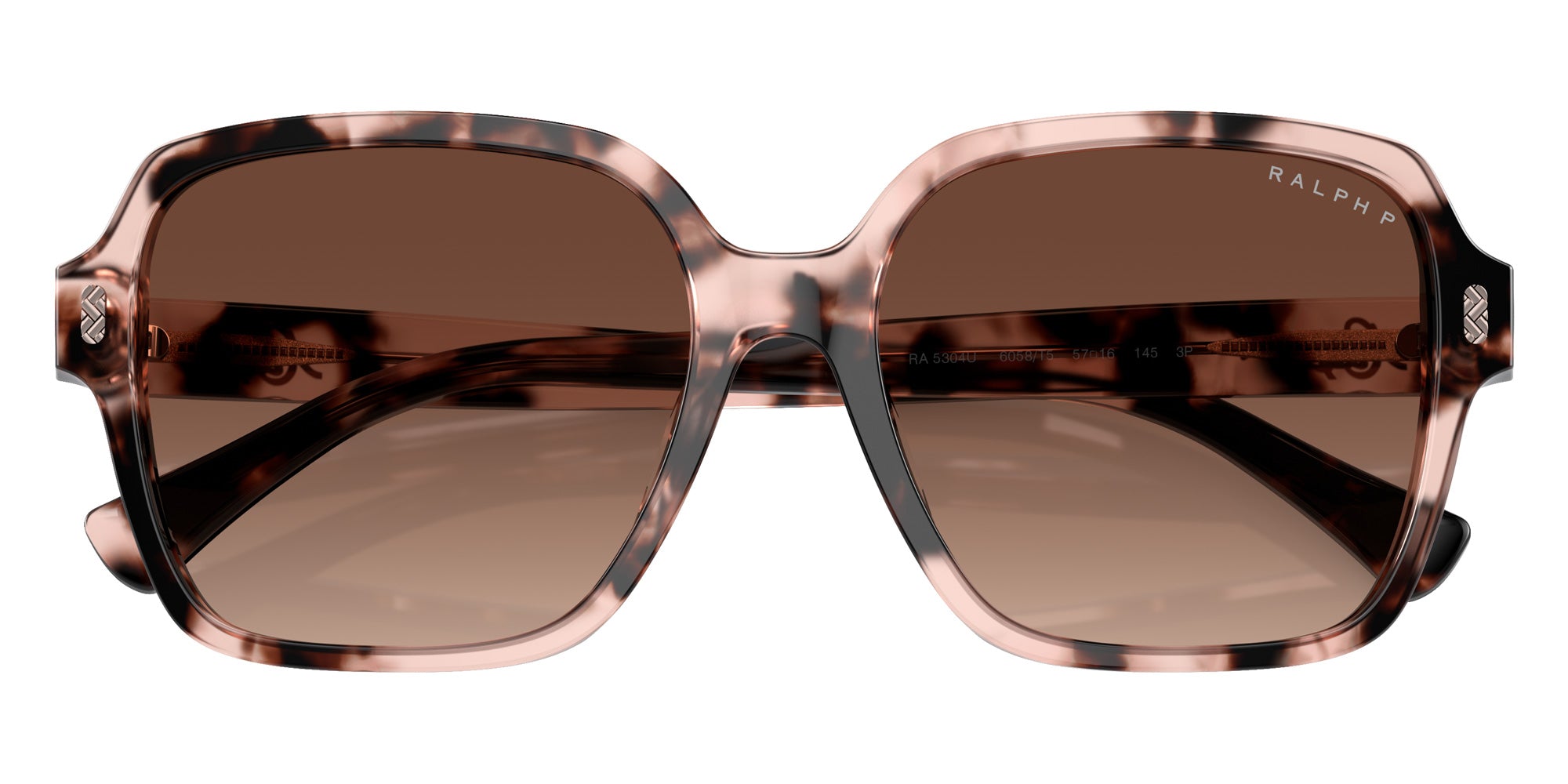 RALPH LAUREN RA5304U 6058T5 57 - Shiny Pink Havana / Polarized Gradient Brown #id:ra5304u6058t5_s:102120