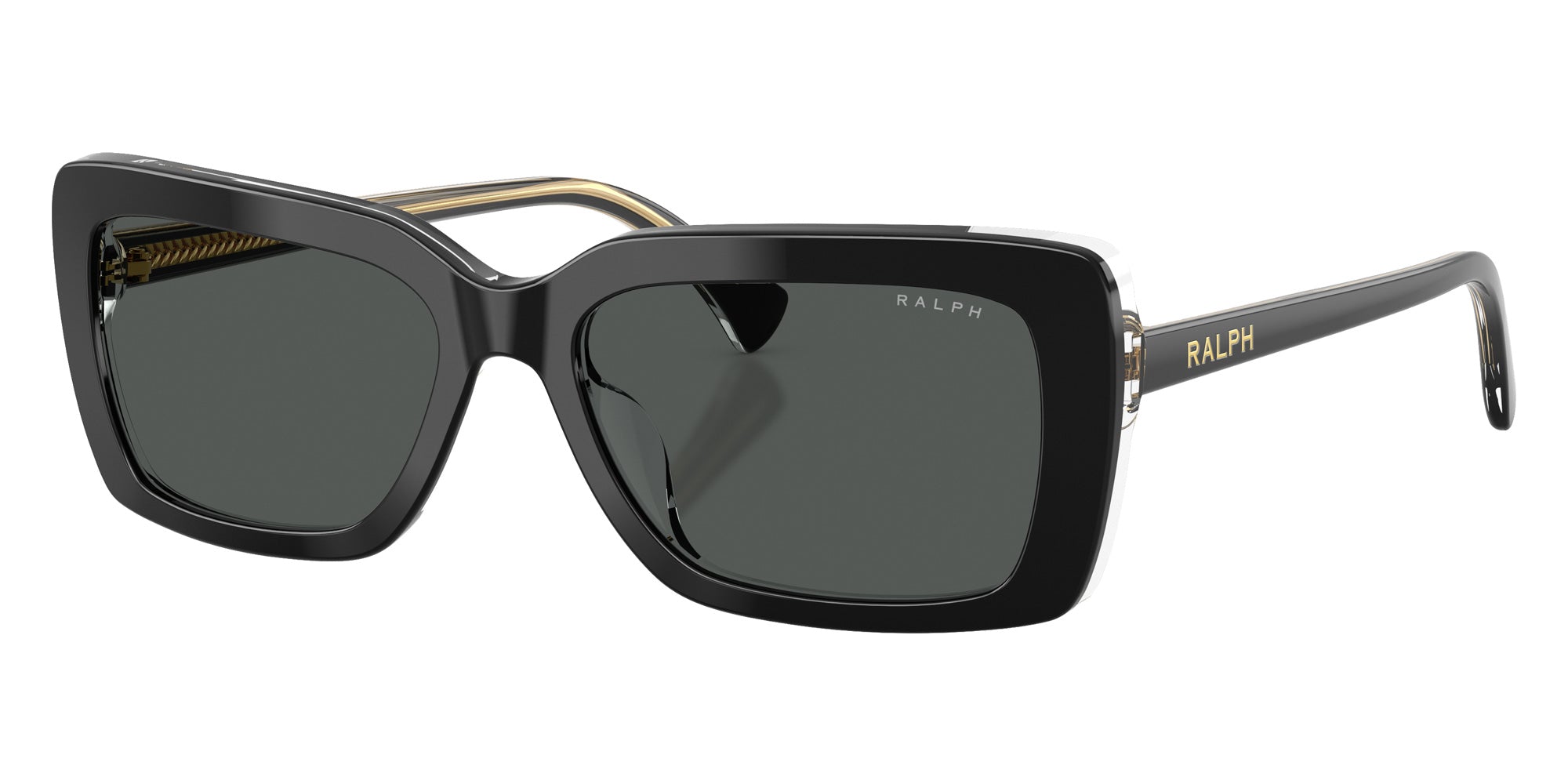 RALPH LAUREN RA5342U 629787 56 - Shiny Black on Transparent / Gray #id:ra5342u629787_s:104105