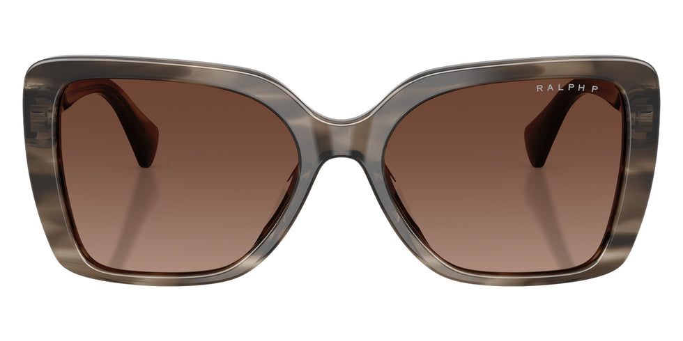 RALPH LAUREN RA5356U 6383T5 55 - Gray/Crystal Striped / Gradient Brown Polarized #id:ra5356u6383t5_s:110100