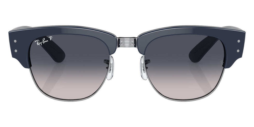 Ray-Ban RB0316S Mega Clubmaster 136678 53 - Blue on Silver / Blue Polarized #id:rb0316s136678_s:102100