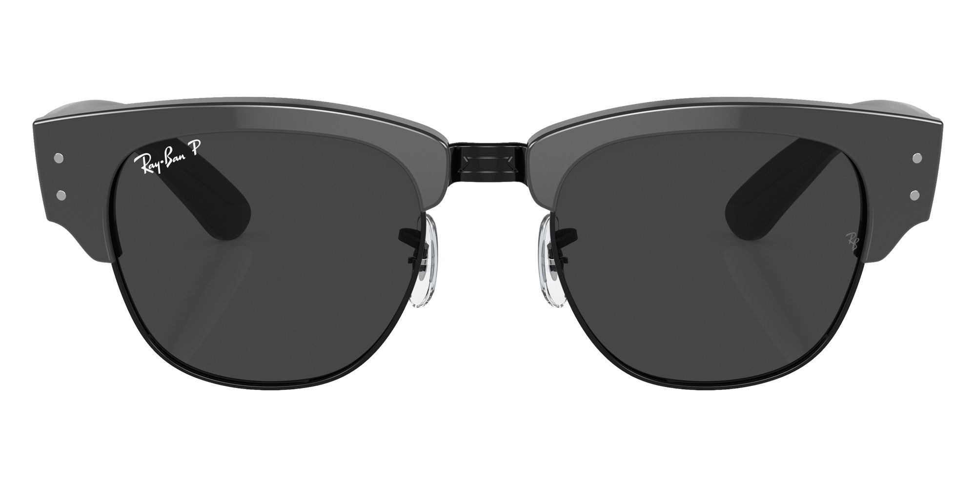 Ray-Ban RB0316S Mega Clubmaster 136748 50 - Gray on Black #id:rb0316s136748_s:102100