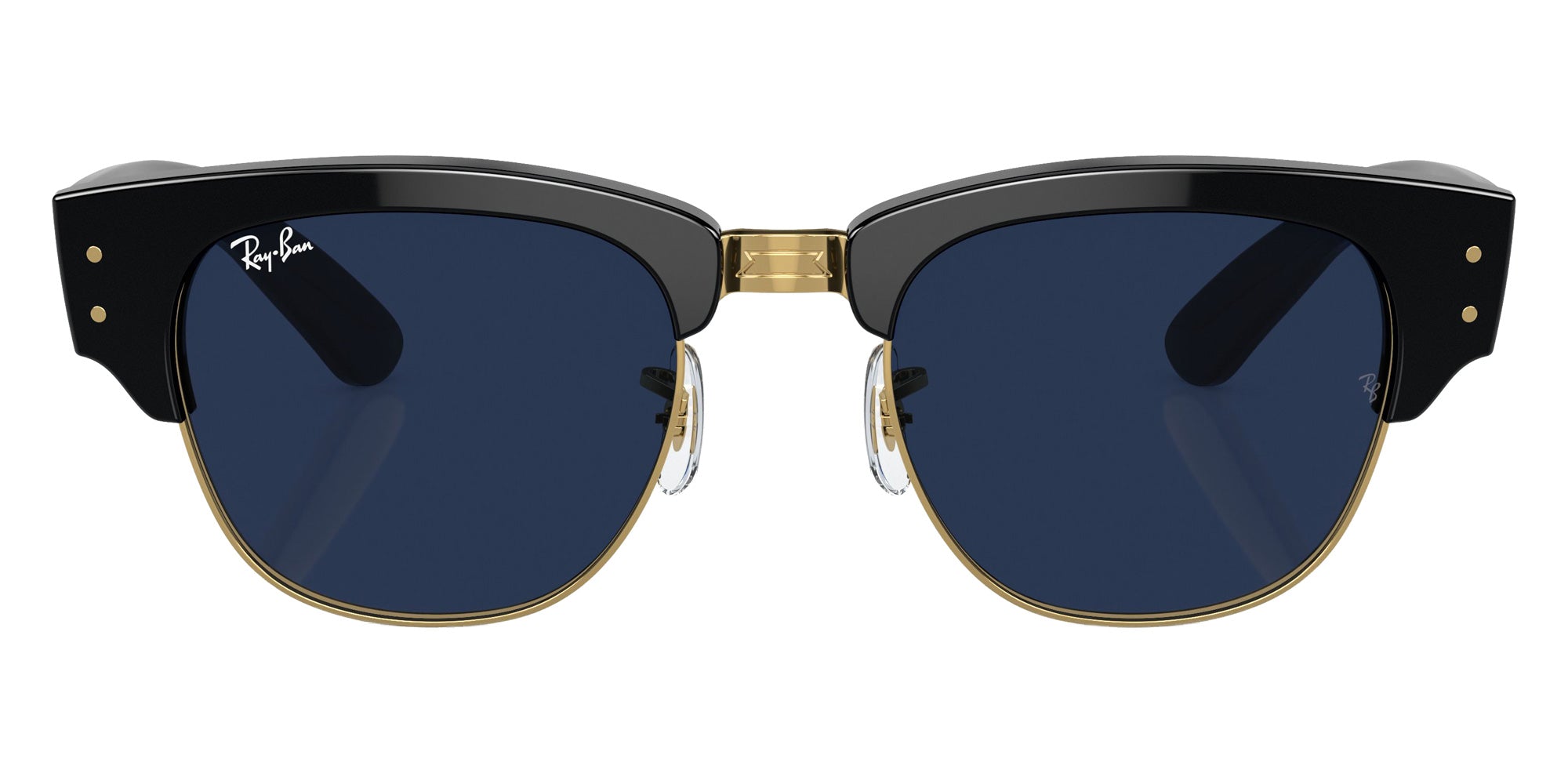 Ray-Ban RB0316S Mega Clubmaster 901/GG 50 - Black on Gold / Clear/Blue Photochromic #id:rb0316s901gg_s:100100
