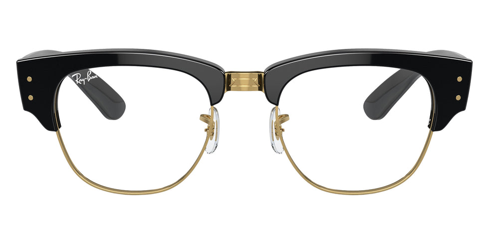 Ray-Ban RB0316S Mega Clubmaster 901/GG 50 - Black on Gold / Clear/Blue Photochromic #id:rb0316s901gg_s:100105