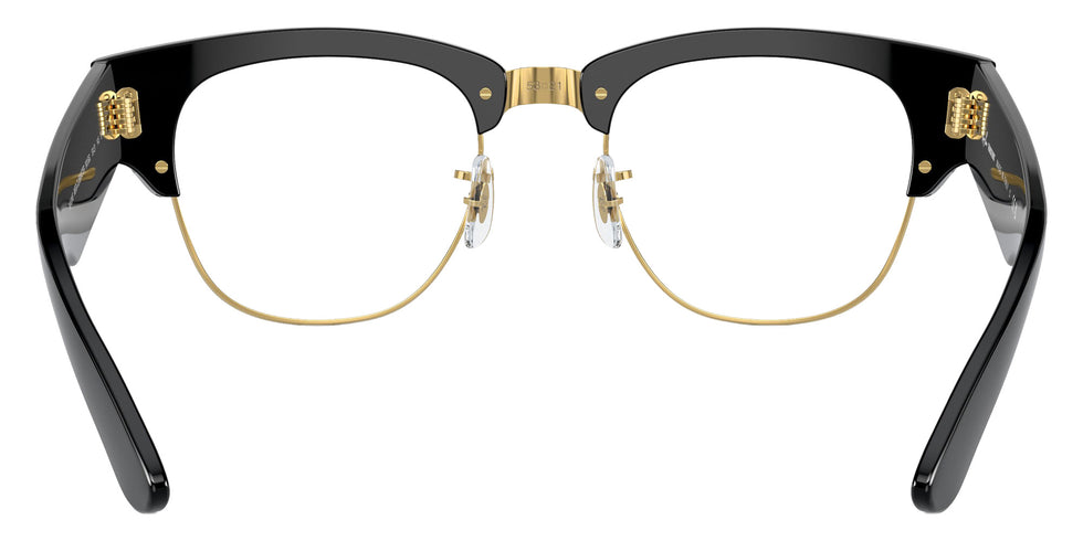 Ray-Ban RB0316S Mega Clubmaster 901/GG 50 - Black on Gold / Clear/Blue Photochromic #id:rb0316s901gg_s:100125