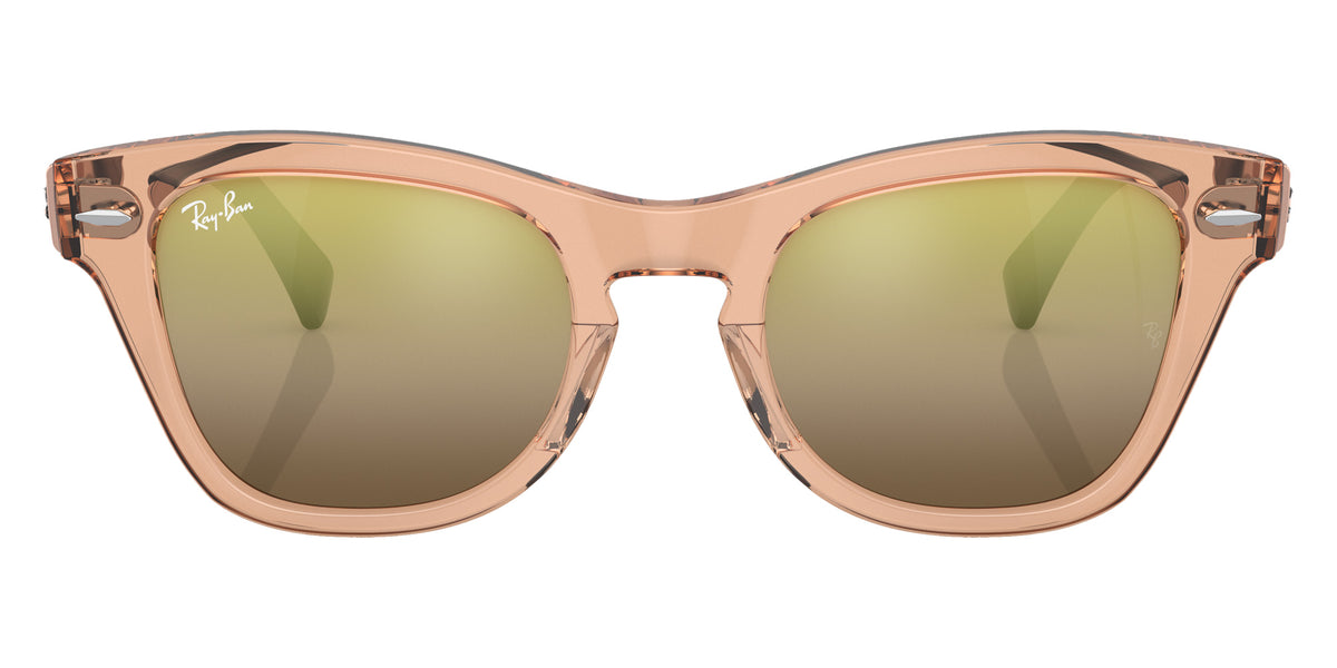 Ray-Ban RB0707SM 6449G7 53 - Transparent Brown / Gold Mirrored #id:rb0707sm6449g7_s:100100