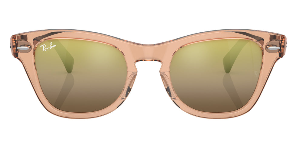 Ray-Ban RB0707SM 6449G7 53 - Transparent Brown / Gold Mirrored #id:rb0707sm6449g7_s:100100
