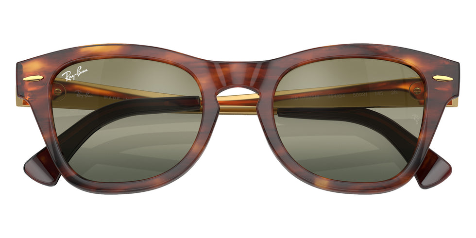 Ray-Ban RB0707SM 954/G4 53 - Striped Havana / Green Mirrored #id:rb0707sm954g4_s:102120