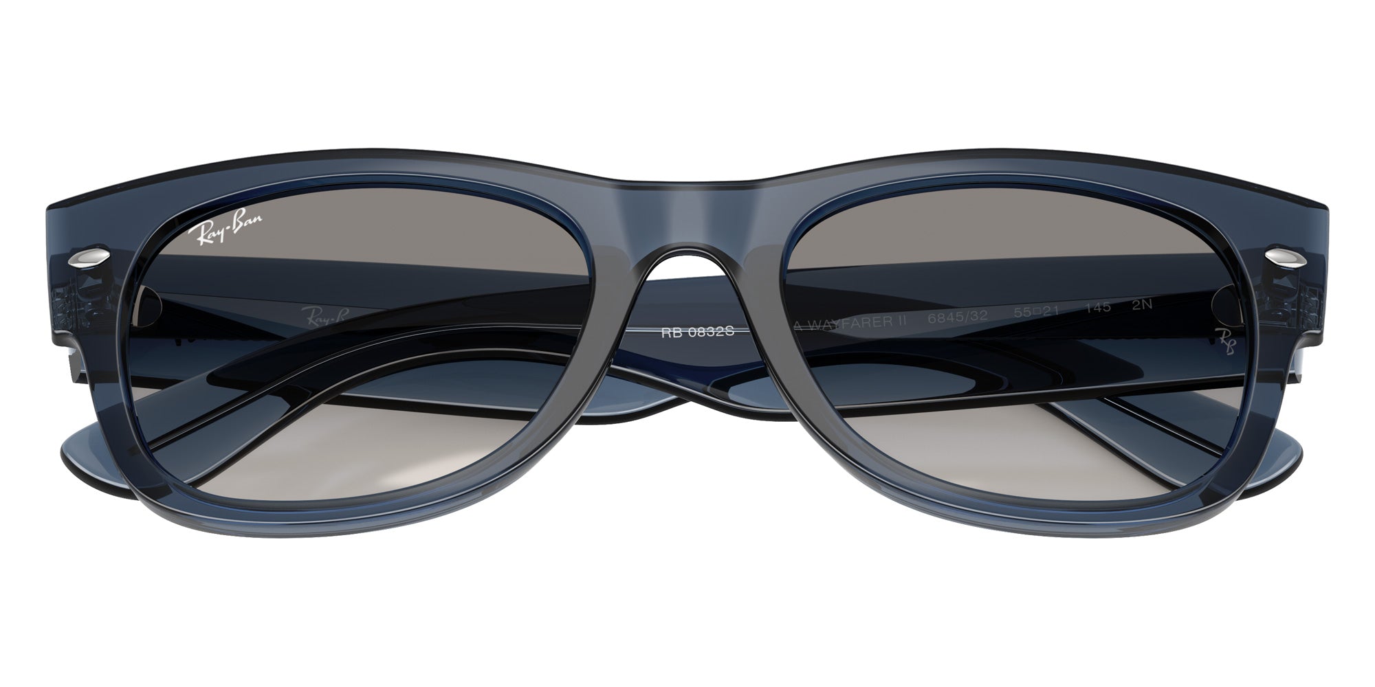 Ray-Ban RB0832S Mega Wayfarer II 684532 52 - Transparent Dark Blue #id:rb0832s684532_s:100125