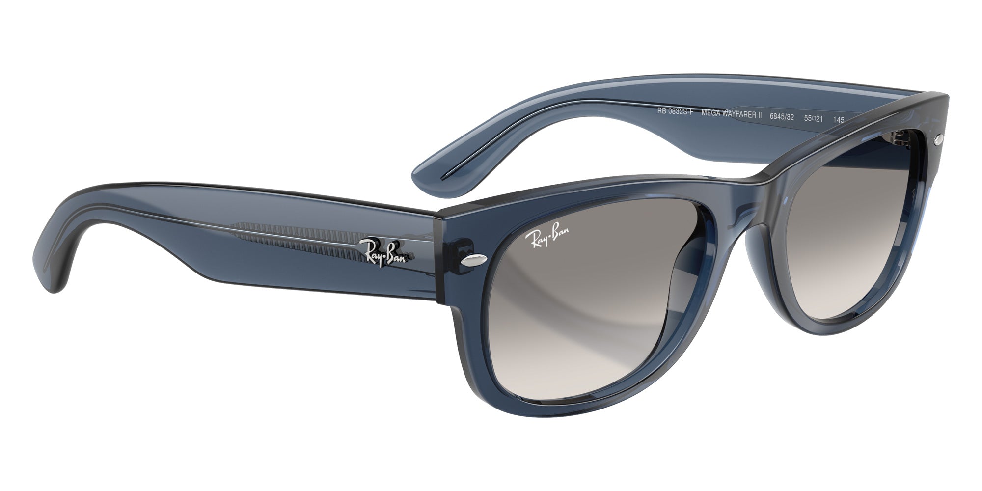 Ray-Ban RB0832SF Mega Wayfarer II 684532 55 - Transparent Dark Blue #id:rb0832sf684532_s:104120