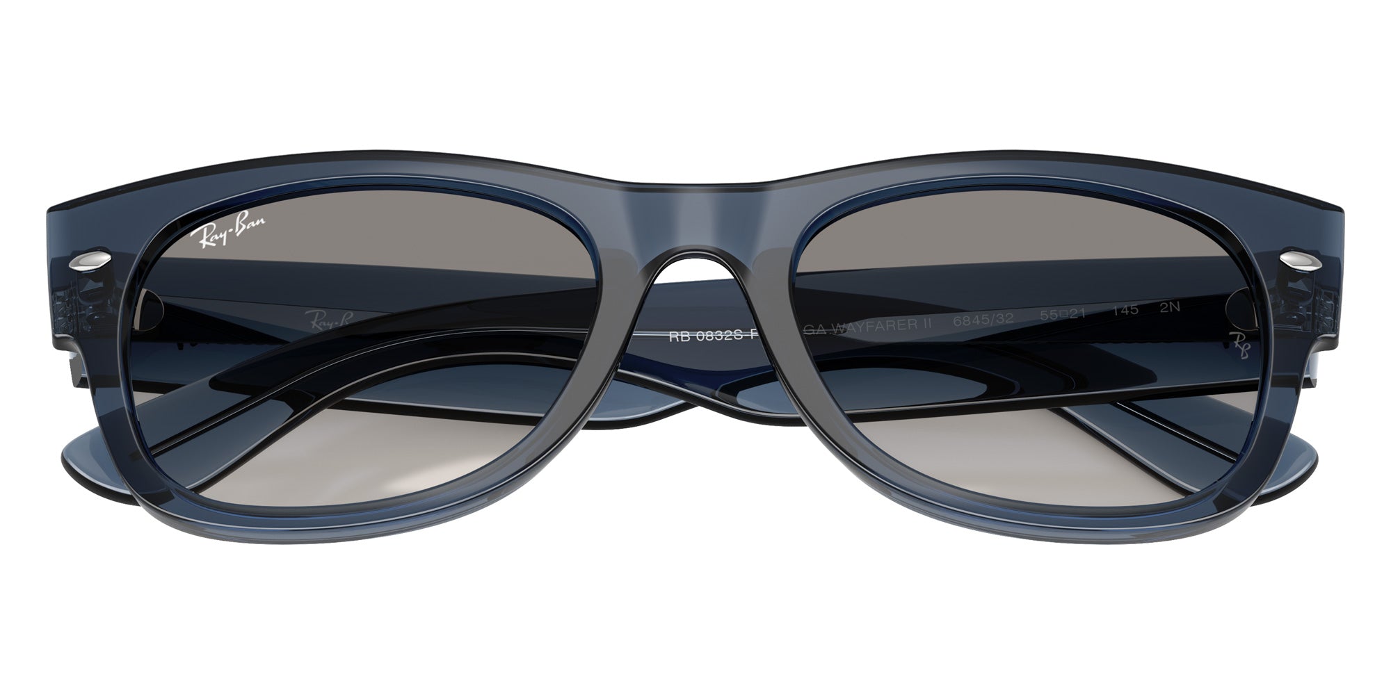 Ray-Ban RB0832SF Mega Wayfarer II 684532 55 - Transparent Dark Blue #id:rb0832sf684532_s:104125