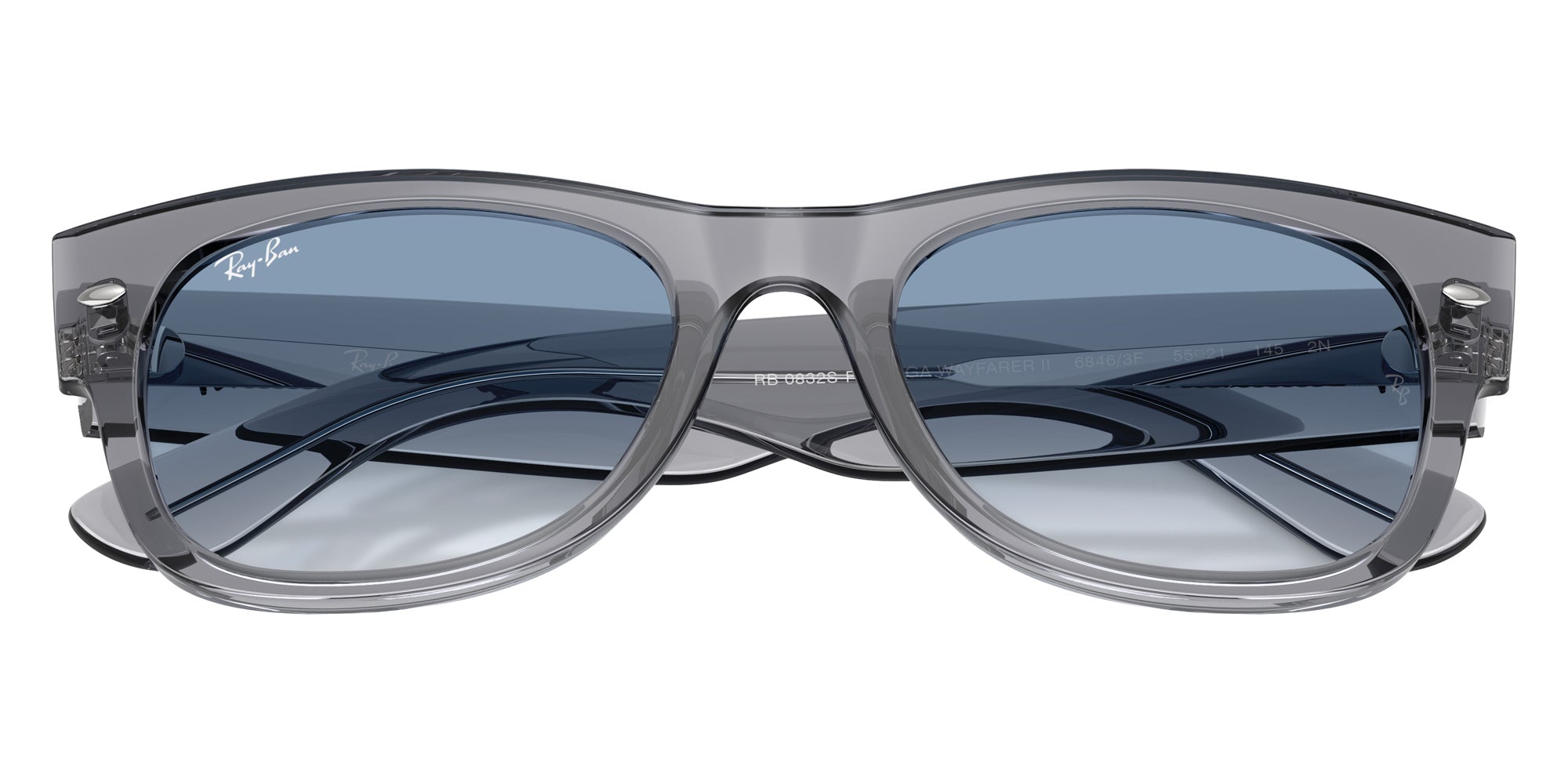 Ray-Ban RB0832SF Mega Wayfarer II 68463F 55 - Gray #id:rb0832sf68463f_s:106125