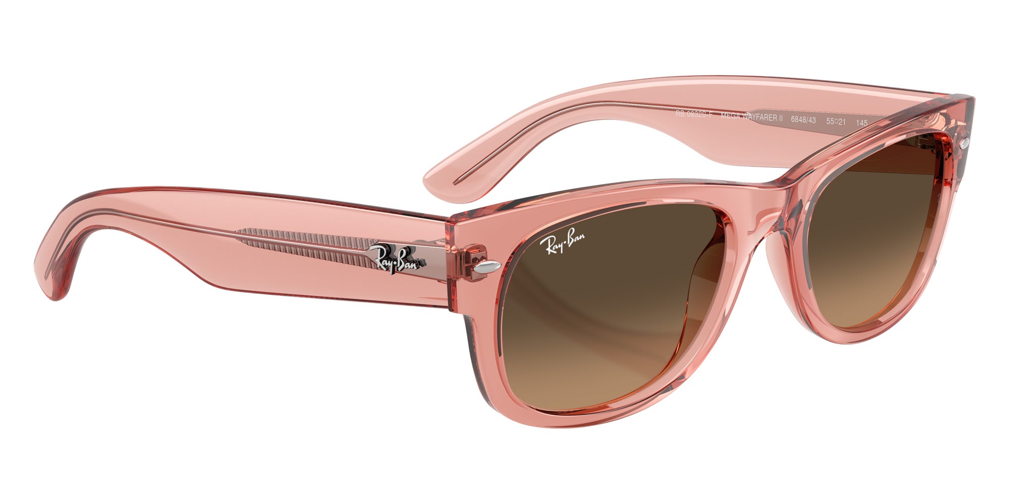 Ray-Ban RB0832SF Mega Wayfarer II 684843 55 - Transparent Pink #id:rb0832sf684843_s:108120