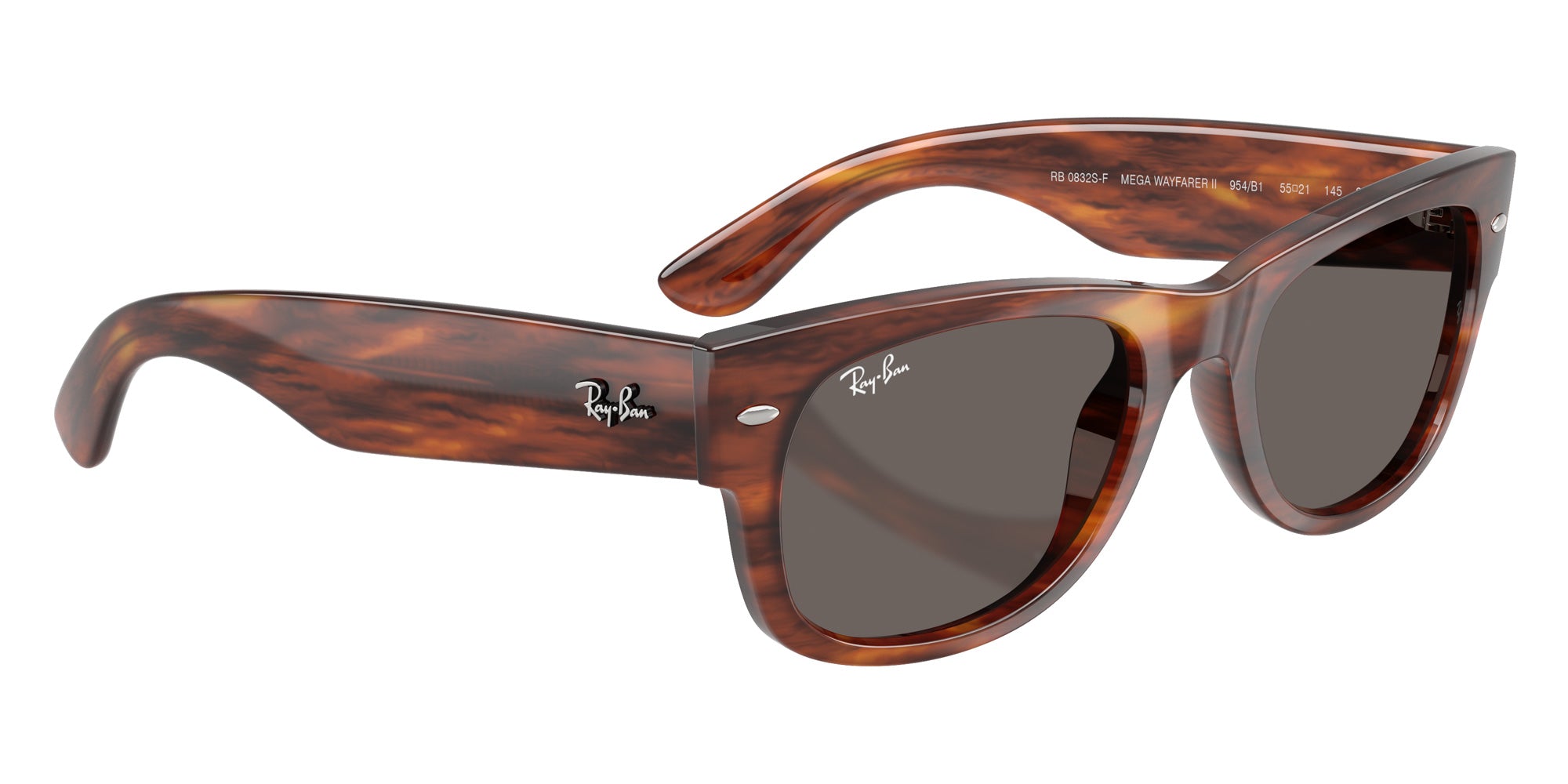 Ray-Ban RB0832SF Mega Wayfarer II 954/B1 55 - Striped Havana #id:rb0832sf954b1_s:112120