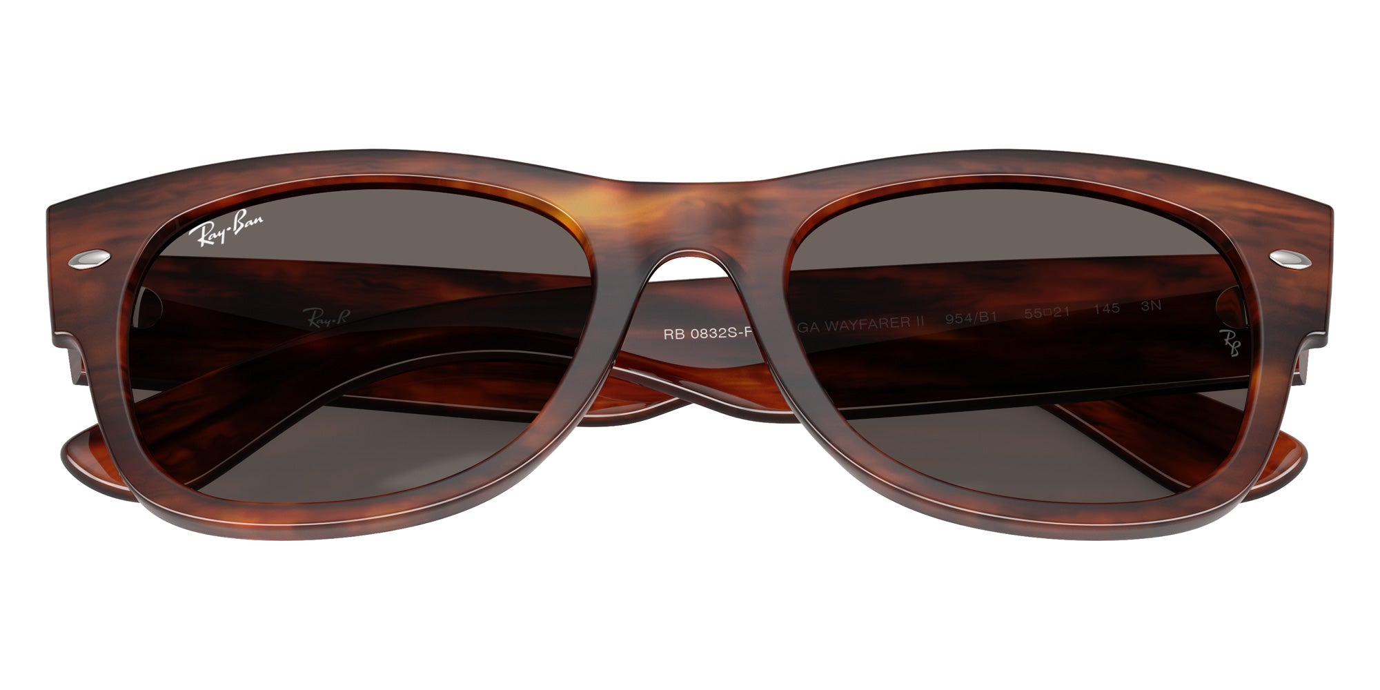 Ray-Ban RB0832SF Mega Wayfarer II 954/B1 55 - Striped Havana #id:rb0832sf954b1_s:112125