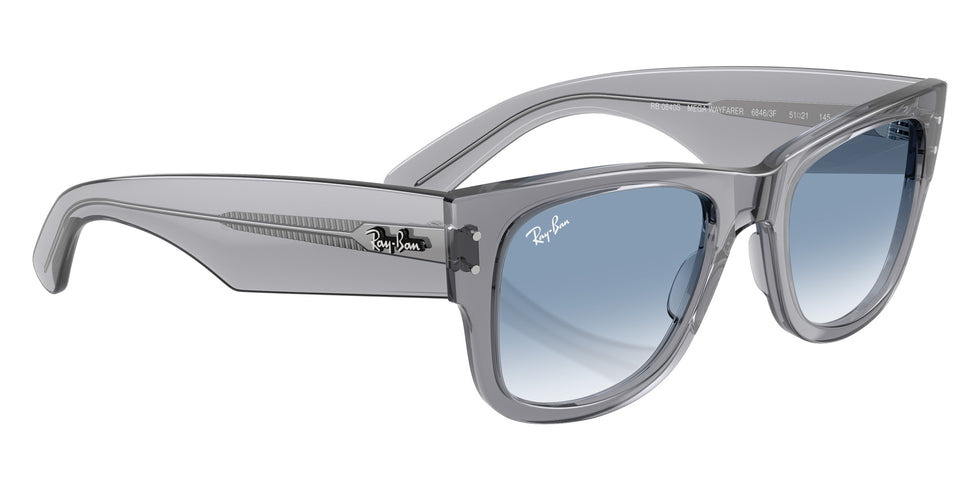 Ray-Ban RB0840S Mega Wayfarer 68463F 51 - Transparent Gray #id:rb0840s68463f_s:102120
