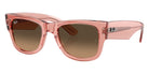 Ray-Ban RB0840S Mega Wayfarer 684843 51 - Transparent Pink #id:rb0840s684843_s:104105