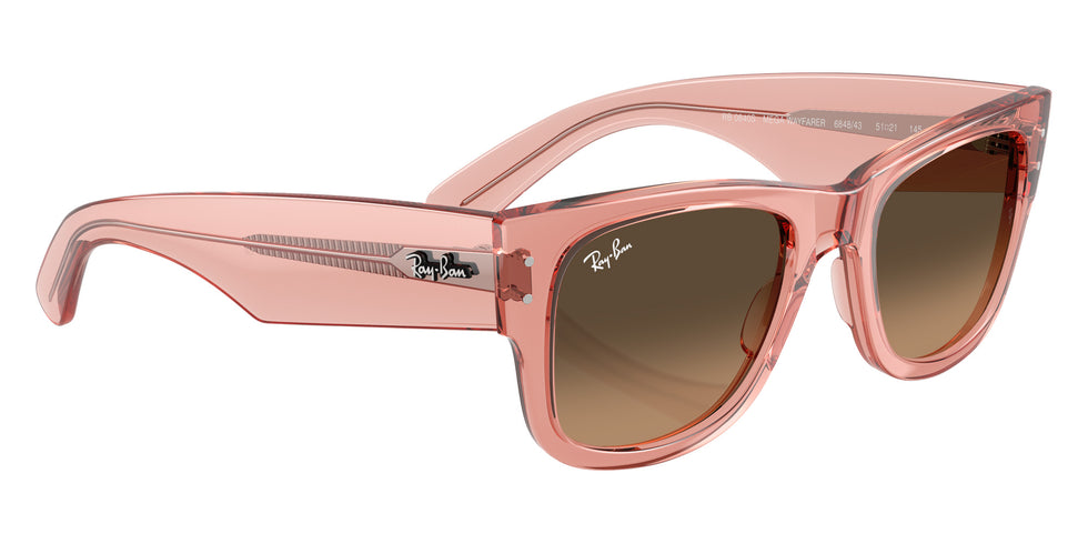 Ray-Ban RB0840S Mega Wayfarer 684843 51 - Transparent Pink #id:rb0840s684843_s:104120