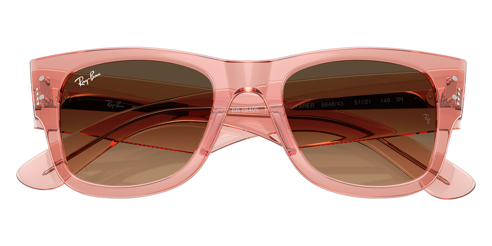 Ray-Ban RB0840S Mega Wayfarer 684843 51 - Transparent Pink #id:rb0840s684843_s:104125