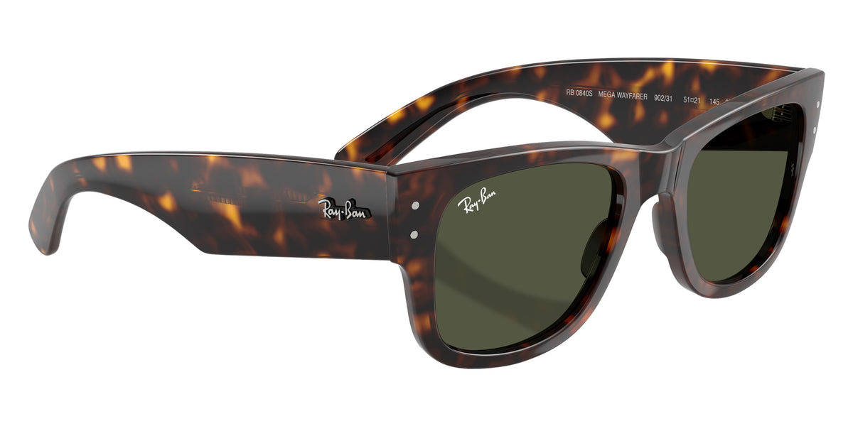 Ray-Ban RB0840S Mega Wayfarer 902/31 51 - Havana / Green #id:rb0840s90231_s:100120