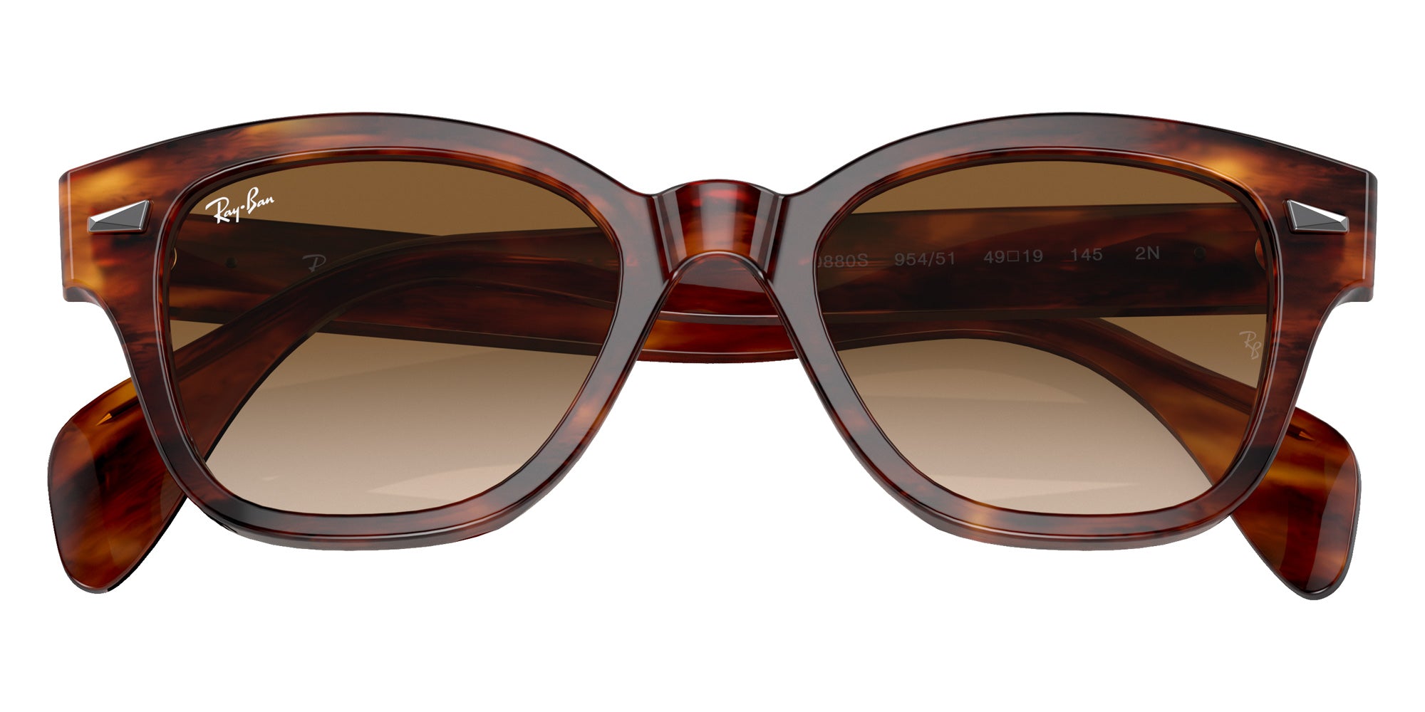 Ray-Ban RB0880S 954/51 52 - Striped Havana / Brown #id:rb0880s95451_s:100120