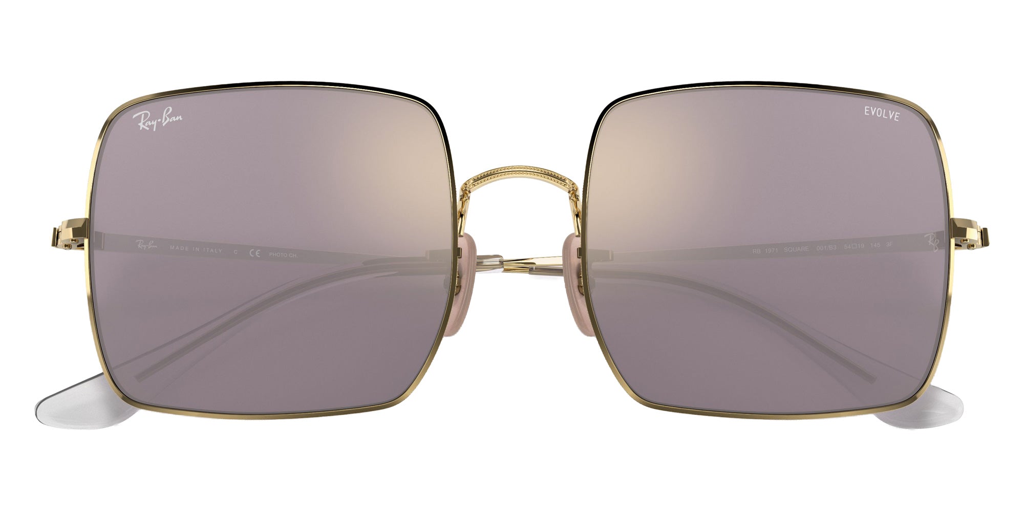 Ray-Ban RB1971 Square 1971 Mirror Evolve 001/B3 54 - Arista Gold / Dark Gray/Gold Photochromic Mirrored #id:rb1971001b3_s:100125