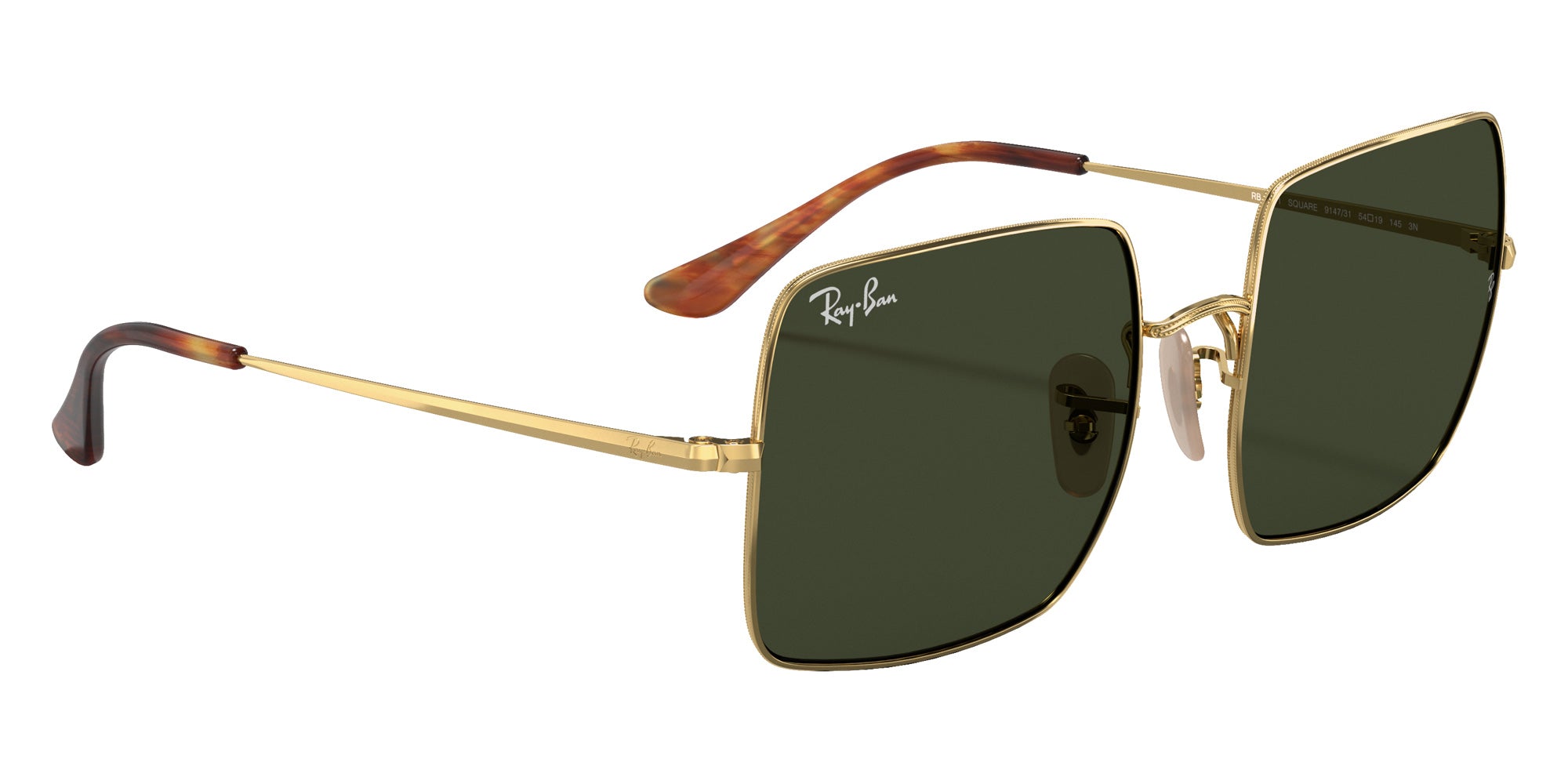 Ray-Ban RB1971 Square 1971 Classic 914731 54 - Arista Gold / G-15 Green #id:rb1971914731_s:100120