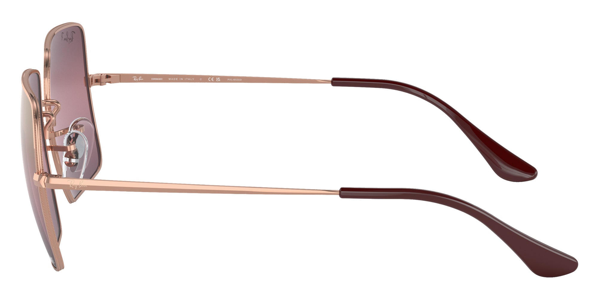 Ray-Ban RB1971 Square 1971 9202G9 54 - Rose Gold / Red Polarized+ Mirrored #id:rb19719202g9_s:102110