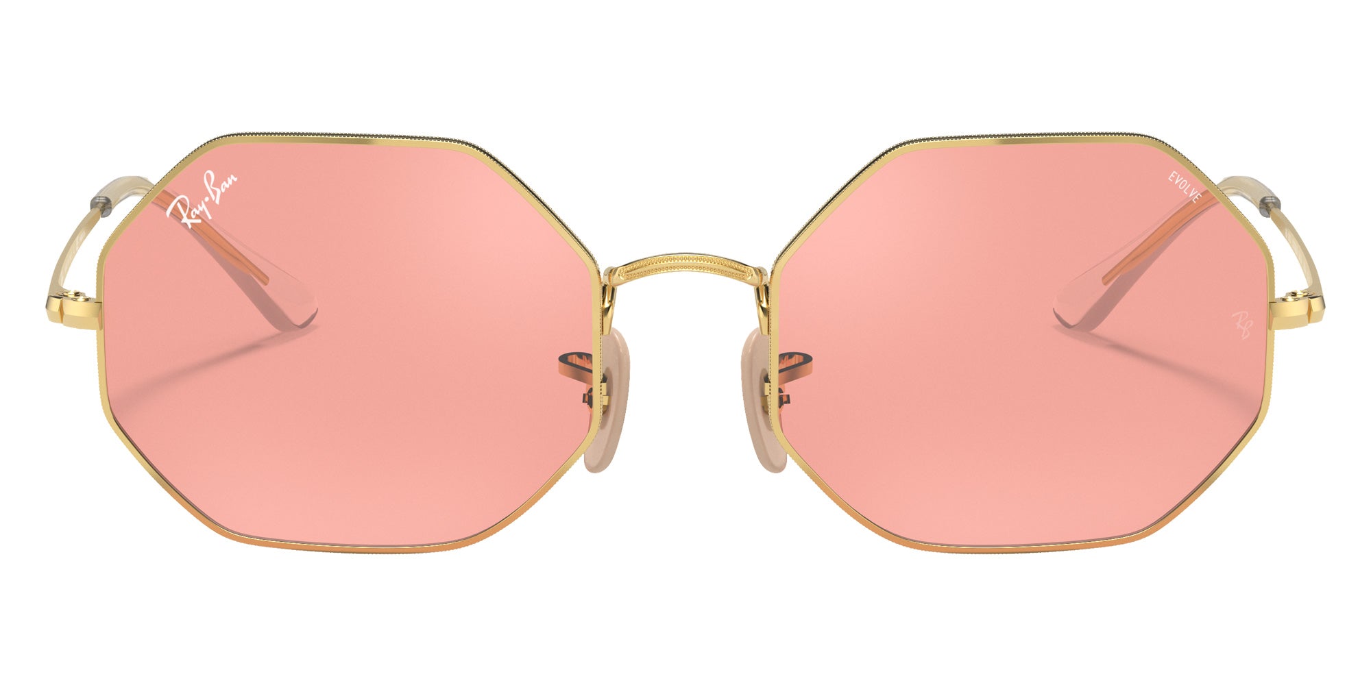 Ray-Ban RB1972 Octagon 1972 Mirror Evolve 001/3E 54 - Arista Gold / Pink Gray Photochromic #id:rb19720013e_s:100100