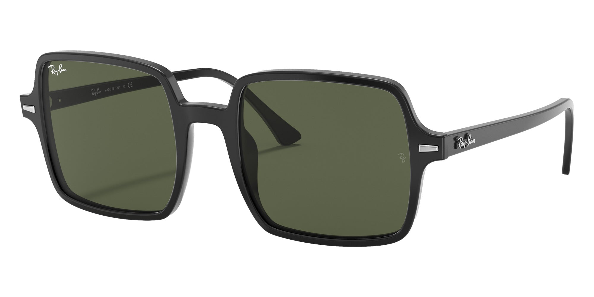 Ray-Ban RB1973 Square II 901/31 53 - Black / G-15 Green #id:rb197390131_s:100105