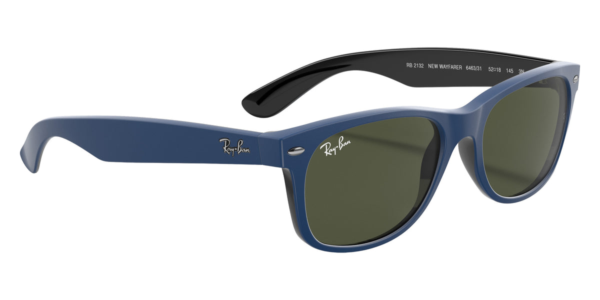 Ray-Ban RB2132 New Wayfarer Color Mix 646331 55 - Blue / G-15 Green #id:rb2132646331_s:100120