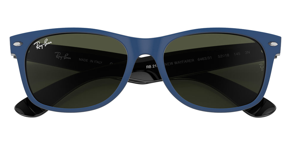 Ray-Ban RB2132 New Wayfarer Color Mix 646331 55 - Blue / G-15 Green #id:rb2132646331_s:100125